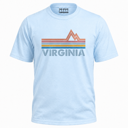Virginia Mountain Retro State Pride Travel Shirt