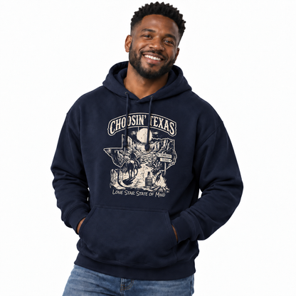 Choosin' Texas Lone Star State Of Mind Cowboy Hoodie