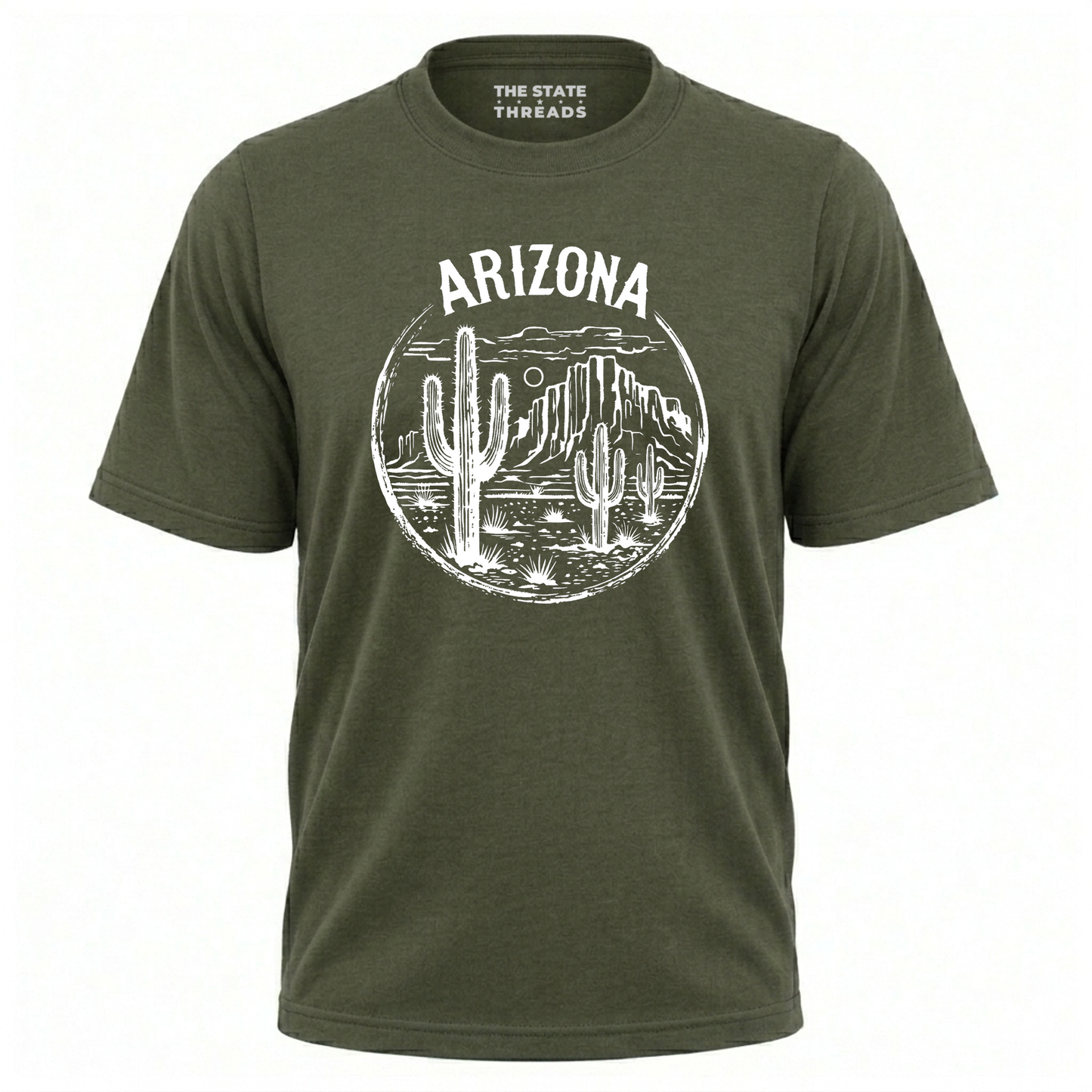 Arizona Desert Cactus Mesa Landscape Vintage Shirt