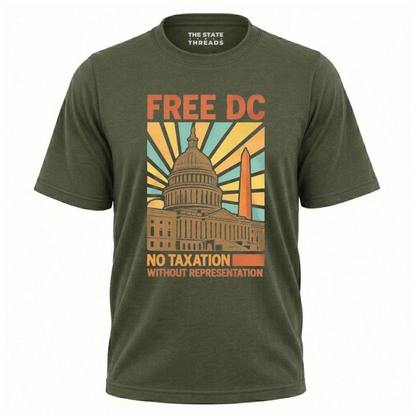 Washington DC Free DC Retro Political Shirt
