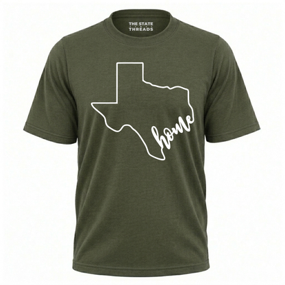 Texas Home State Outline Minimalist Shirt