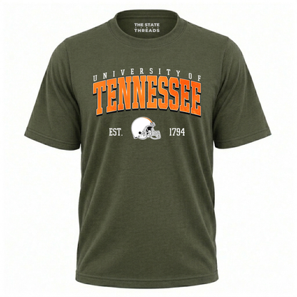 University of Tennessee Football Helmet Varsity Shirt