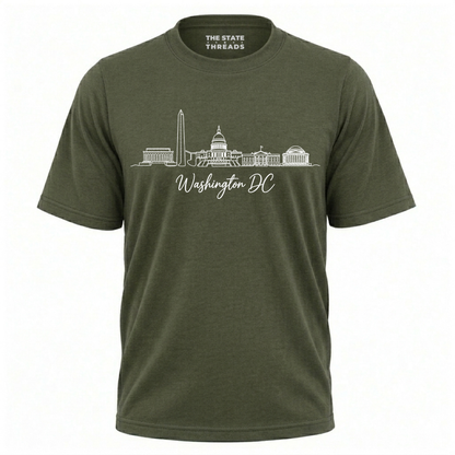 Washington DC Skyline Line Art Shirt