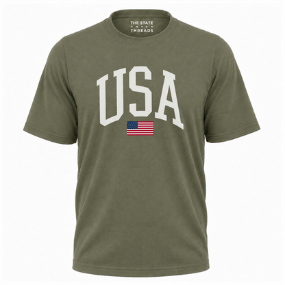 America Minimalist USA Flag Retro Patriotic Shirt