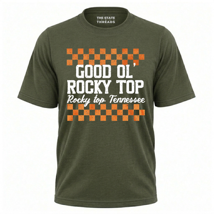 Tennessee Good Ol' Rocky Top Checkerboard Shirt