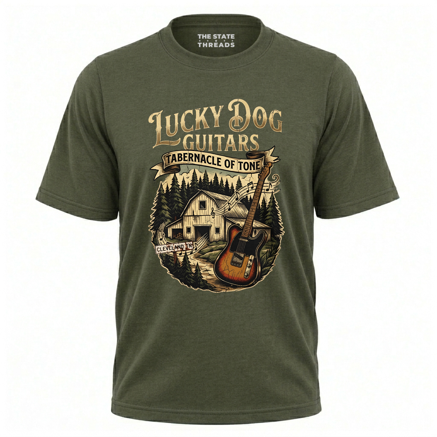 Tennessee Lucky Dog Guitars Vintage Country Barn Shirt
