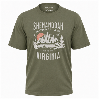 Shenandoah National Park Virginia Retro Hiking Shirt