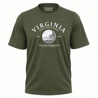 Virginia State Quarter Old Dominion Pride Shirt
