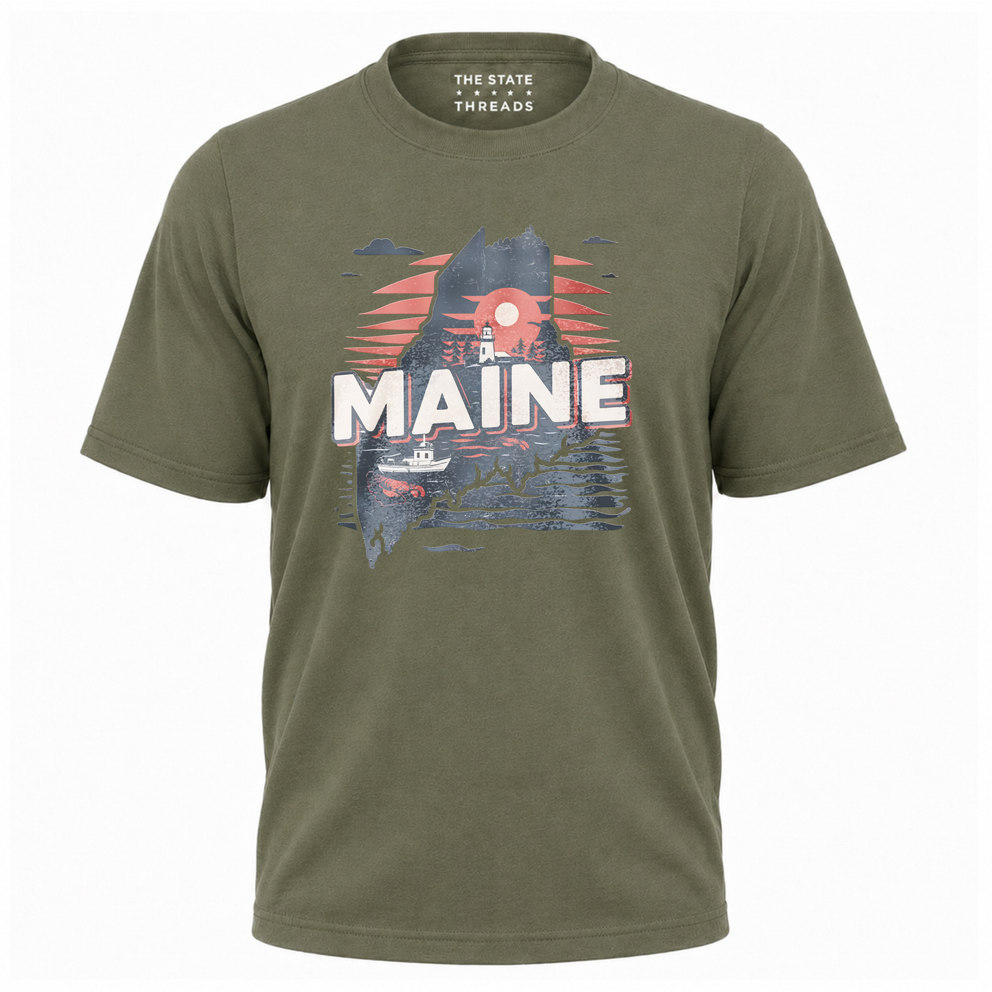 Maine Coastal Lighthouse State Pride Shirt
