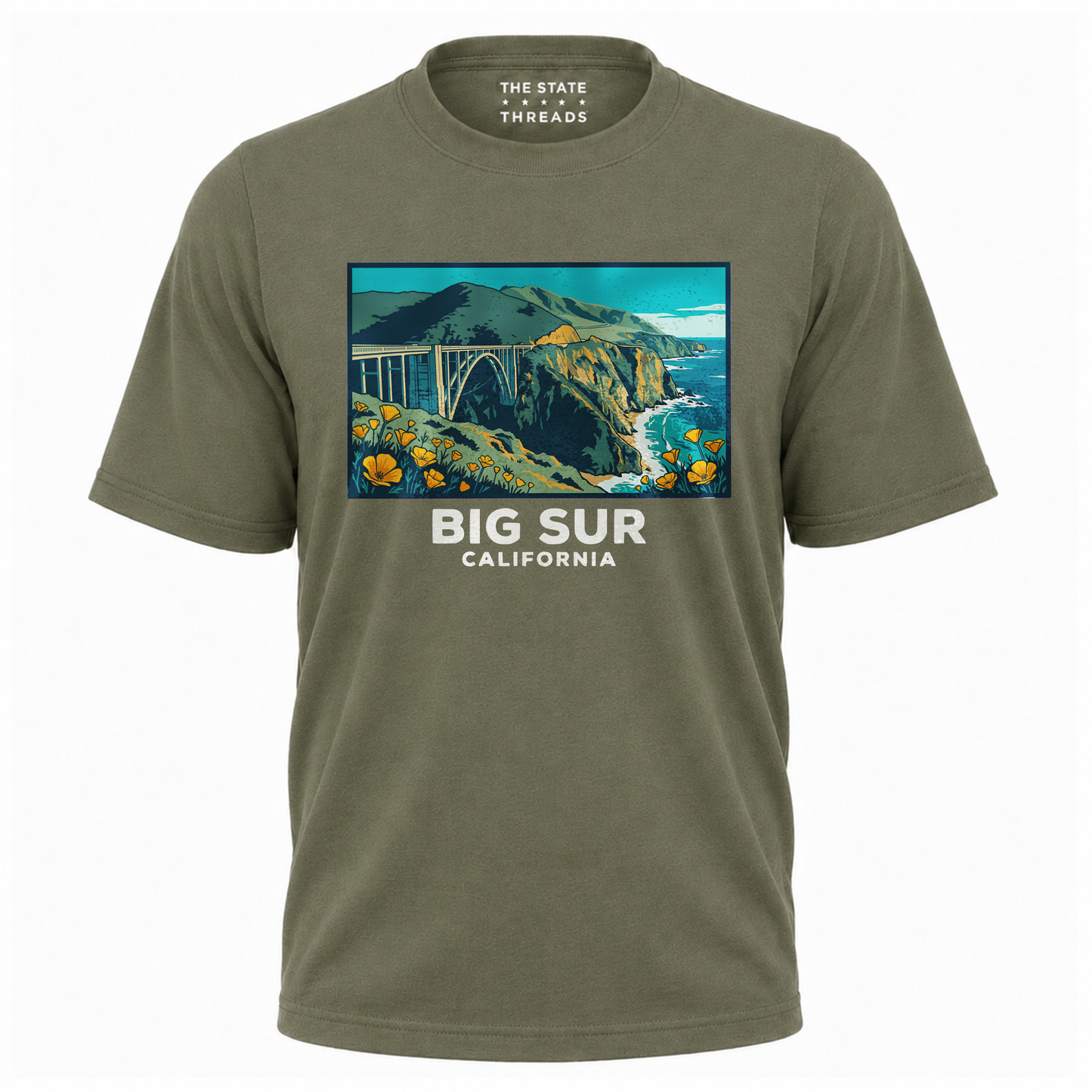 California Big Sur Coastal Bridge Nature Adventure Shirt