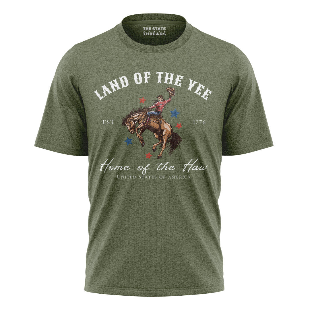 America Land of the Yee Haw Cowboy Shirt