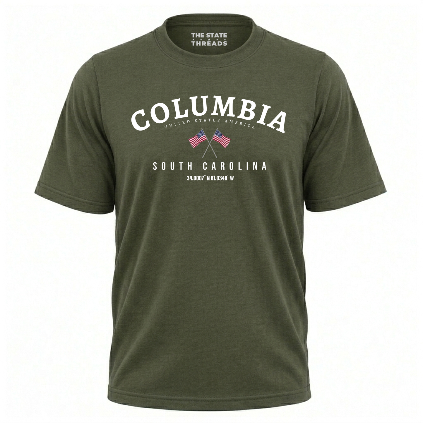 South Carolina Columbia Crossed Flags City Pride Shirt