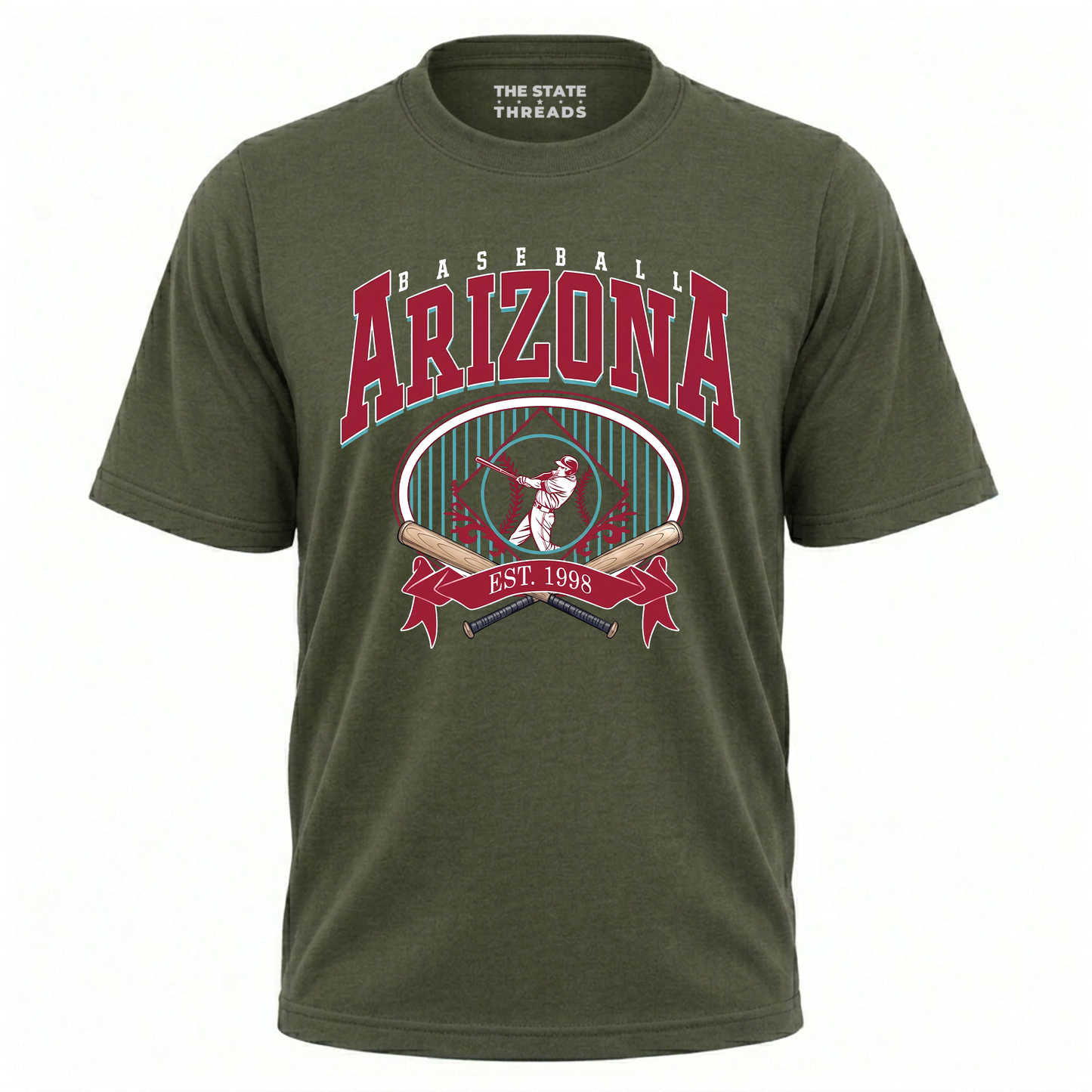 Arizona Baseball EST 1998 Vintage Batter Stadium Shirt