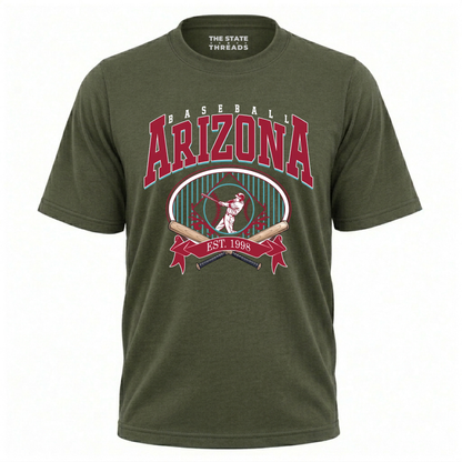 Arizona Baseball EST 1998 Vintage Batter Stadium Shirt
