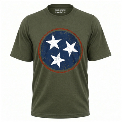 Tennessee Tri-Star Flag Vintage Shirt