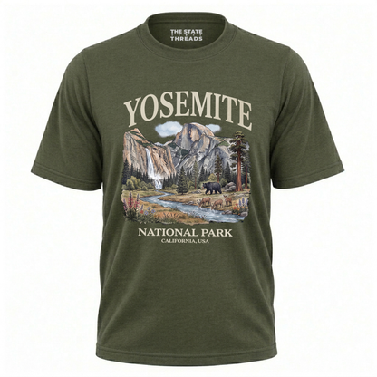 Yosemite National Park California Vintage Wildlife Bear Shirt