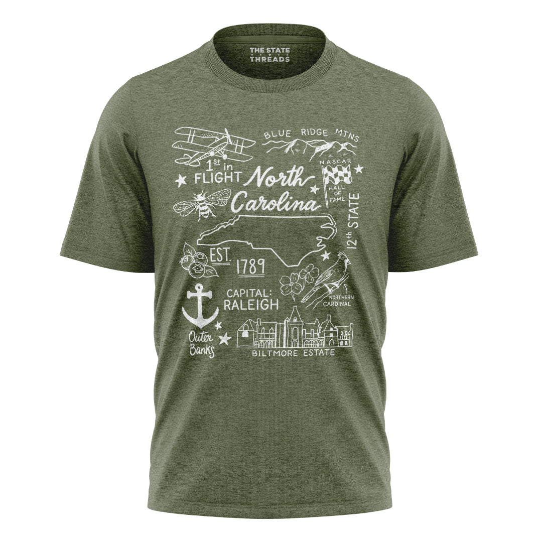 North Carolina Illustrated State Shirt
