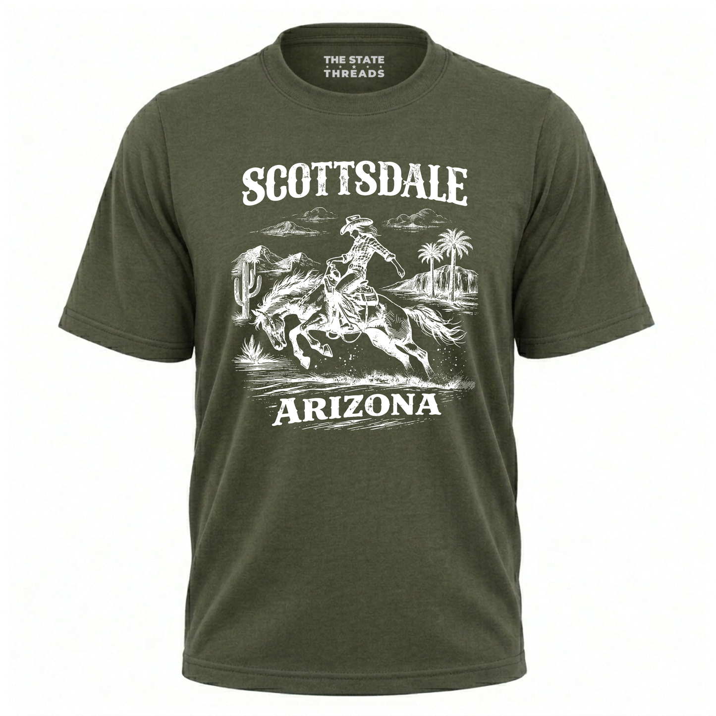 Arizona Scottsdale Cowboy Rodeo Retro Western Shirt