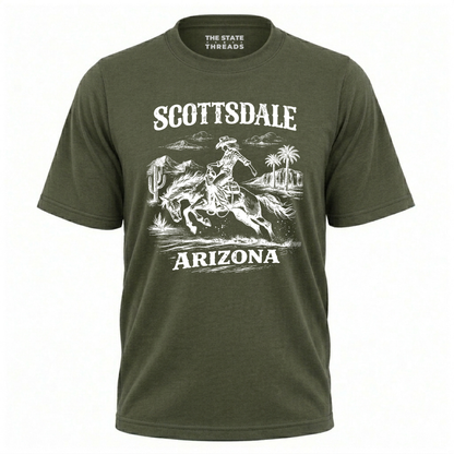 Arizona Scottsdale Cowboy Rodeo Retro Western Shirt