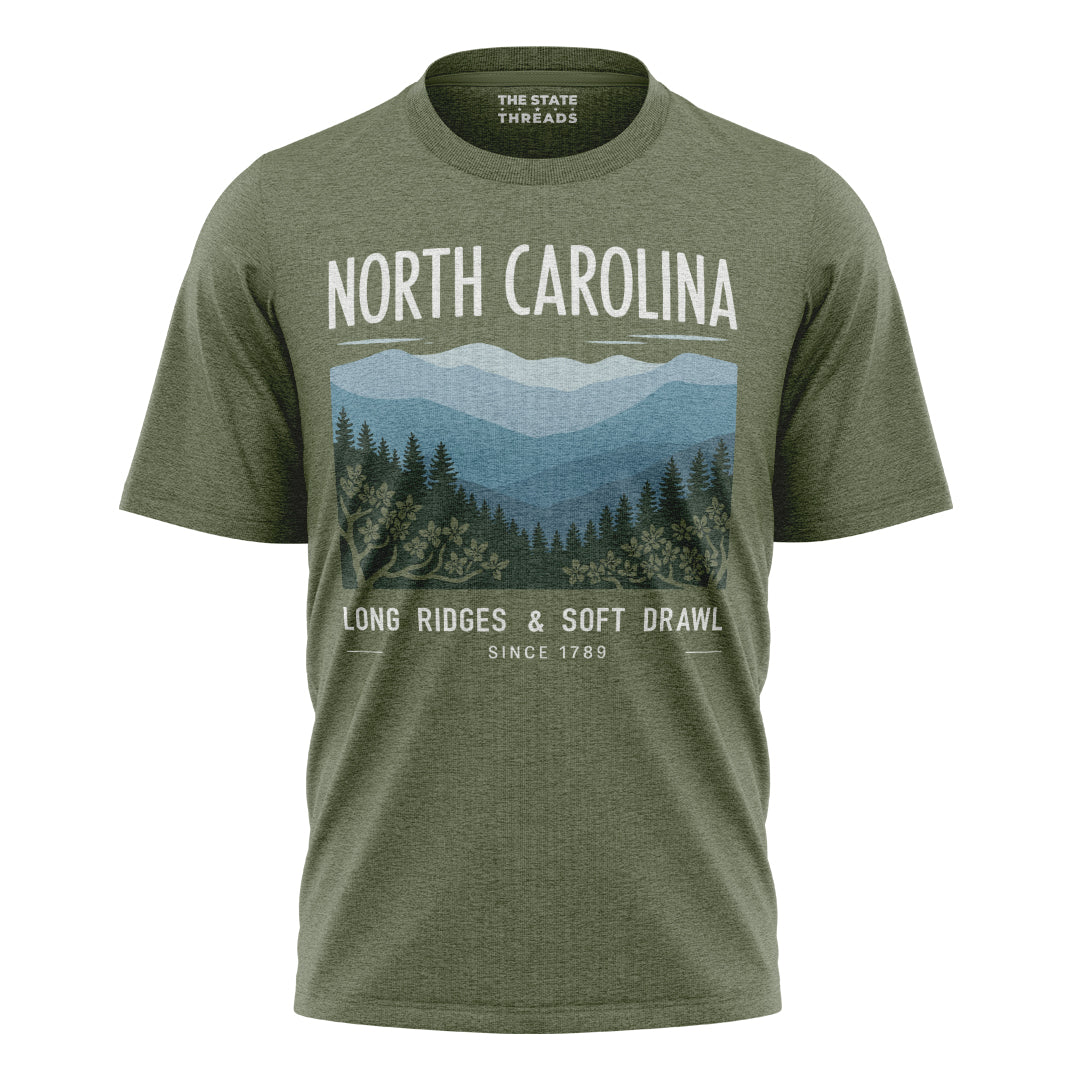 North Carolina Blue Ridge Long Ridges Soft Drawl Shirt