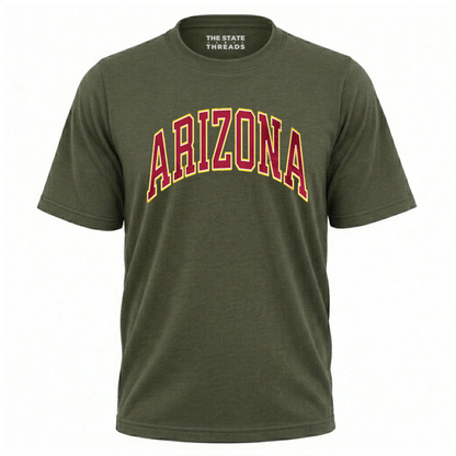 Arizona Vintage Varsity Block Lettering Shirt