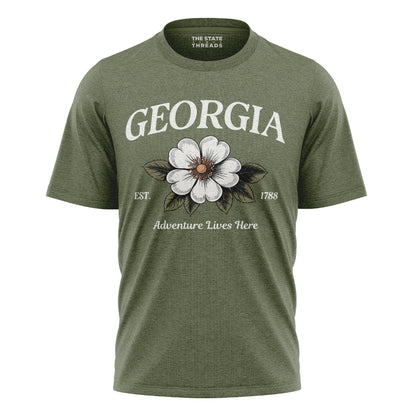 Georgia State Flower Cherokee Rose Adventure Vintage Shirt