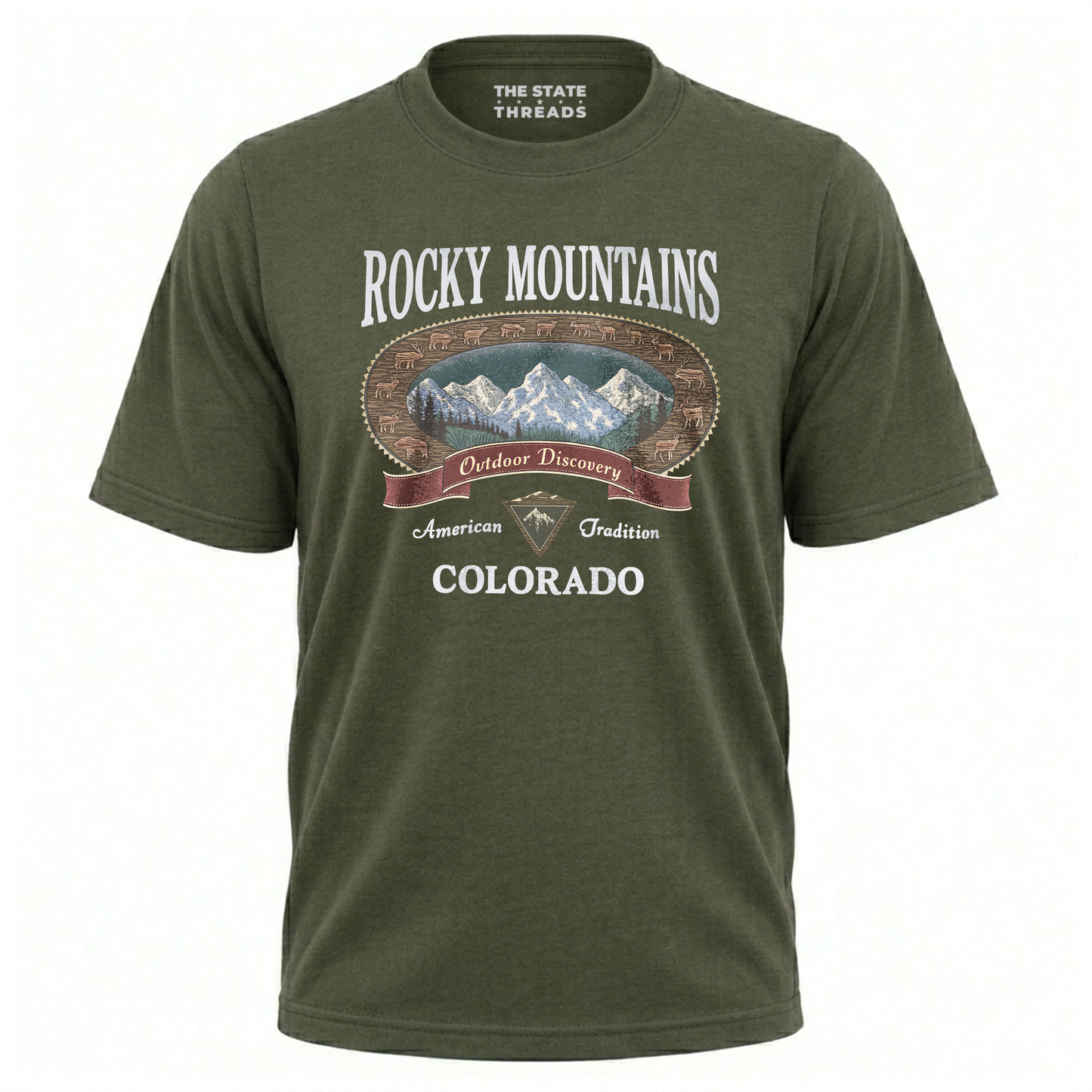 Colorado Rocky Mountains Outdoor Discovery Graphic Shirt