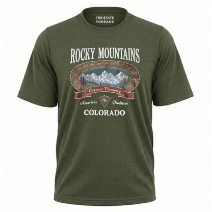 Colorado Rocky Mountains Outdoor Discovery Graphic Shirt