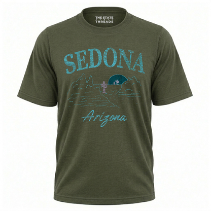 Sedona Arizona Red Rock Desert Sunset Vintage Shirt