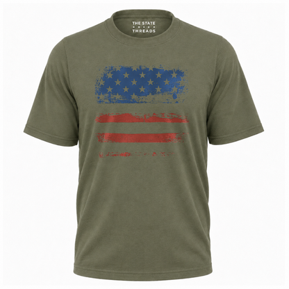 America Grunge USA Flag Distressed Patriotic Shirt