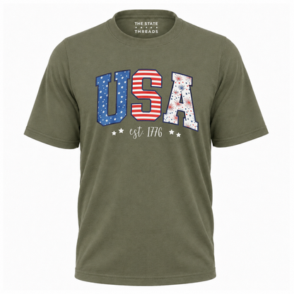 America Stars Stripes USA Est 1776 Shirt
