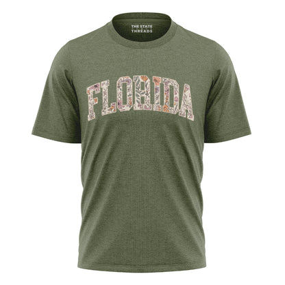 Florida Floral Varsity Preppy Sunshine State Vintage Shirt