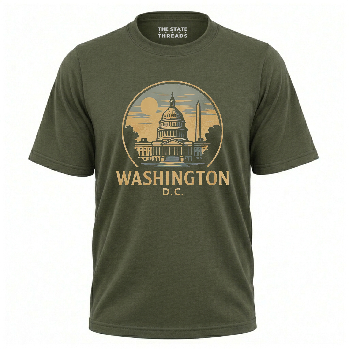 Washington DC Retro Capitol Building Monument Shirt
