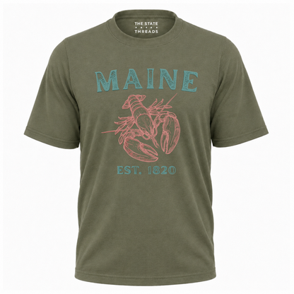 Maine Lobster Est 1820 Coastal Heritage Shirt