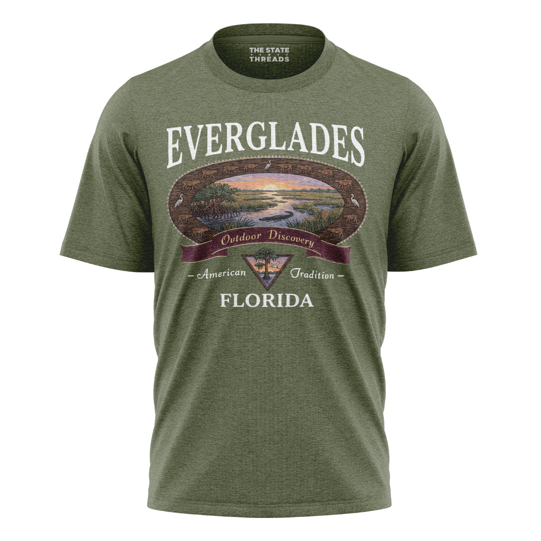 Everglades Florida Outdoor Discovery American Tradition Vintage Shirt