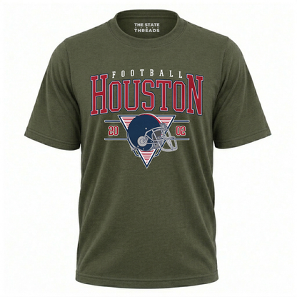 Houston Football Vintage Helmet Gameday Shirt