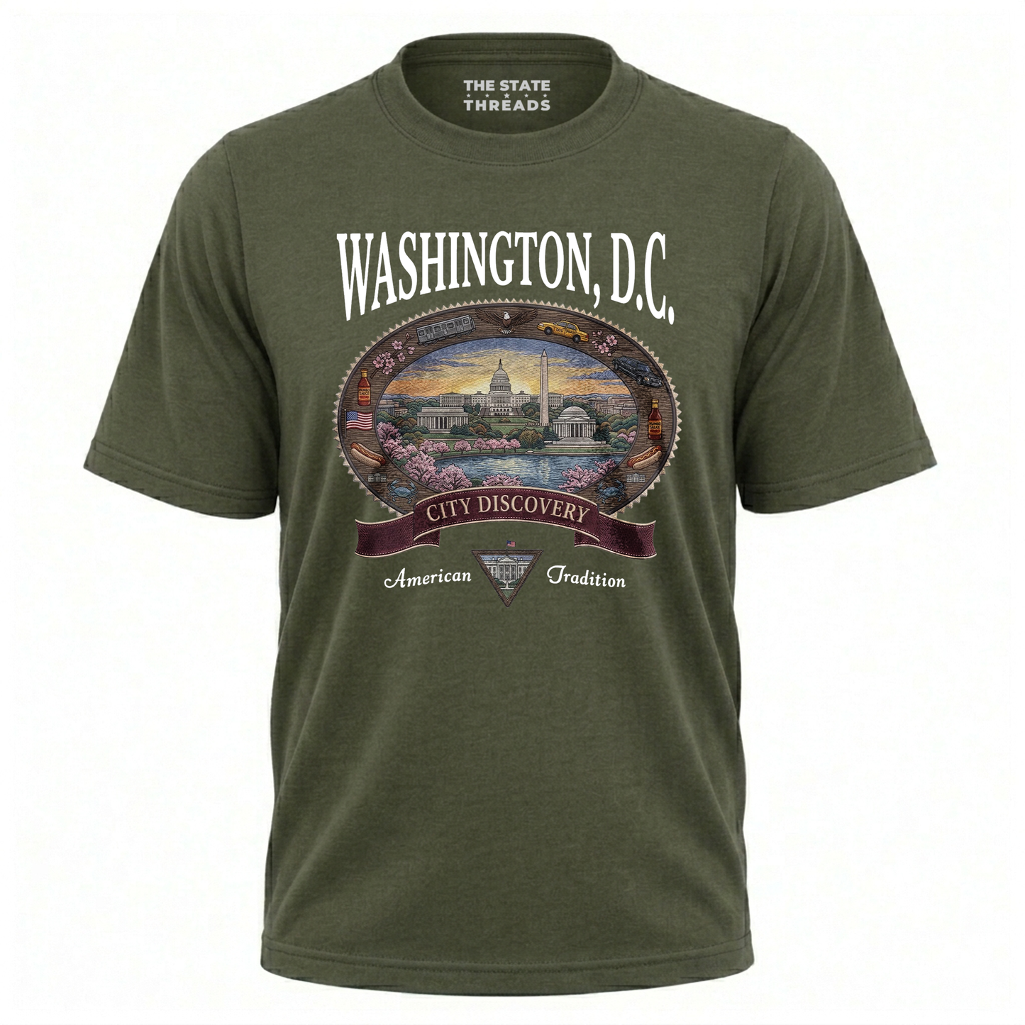 Washington DC Vintage City Discovery Skyline Shirt