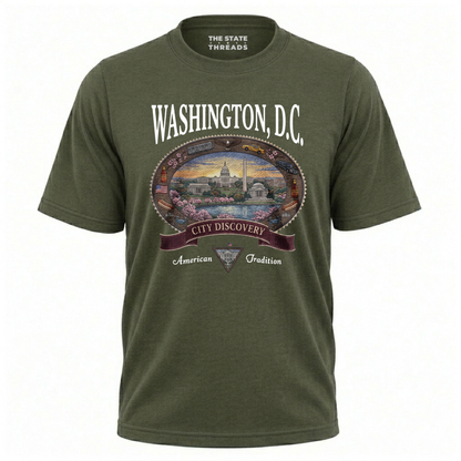 Washington DC Vintage City Discovery Skyline Shirt