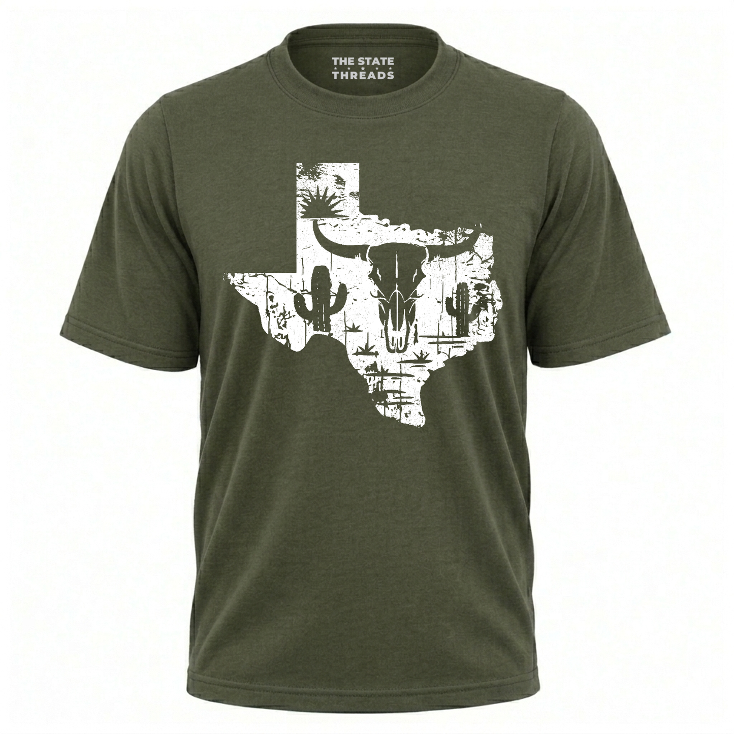 Texas Cactus Longhorn Desert State Pride Shirt
