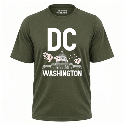 Washington DC Cherry Blossom Capitol Vintage Shirt