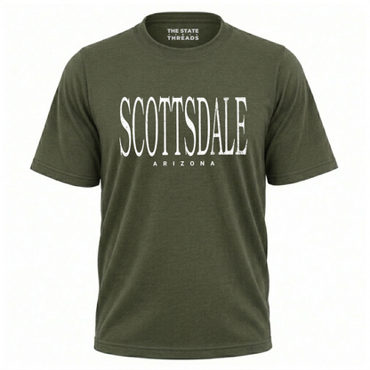 Scottsdale Arizona Retro College Font Shirt