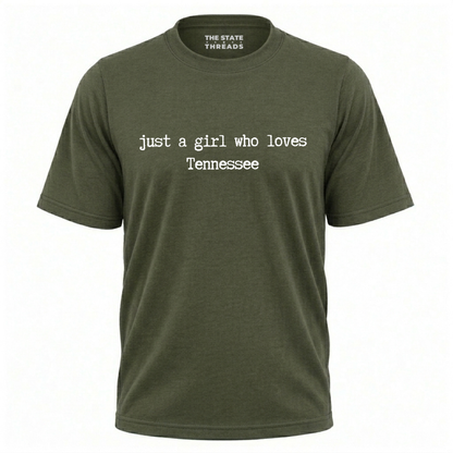 Tennessee Just A Girl Who Loves Minimalist Shirt