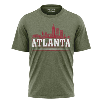 Atlanta Georgia City Skyline Collegiate Retro Vintage Shirt