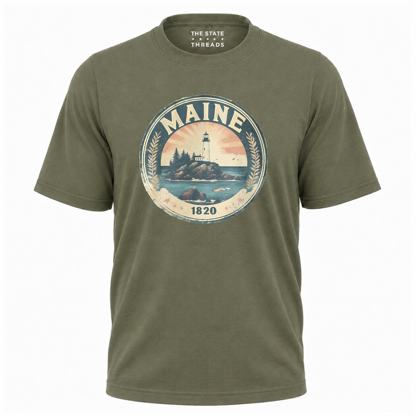 Maine Lighthouse Vintage Coastal Heritage Shirt