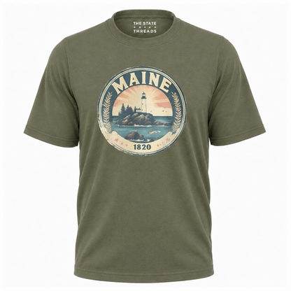 Maine Lighthouse Vintage Coastal Heritage Shirt