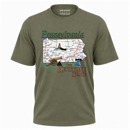 Pennsylvania Keystone State Vintage Souvenir Shirt