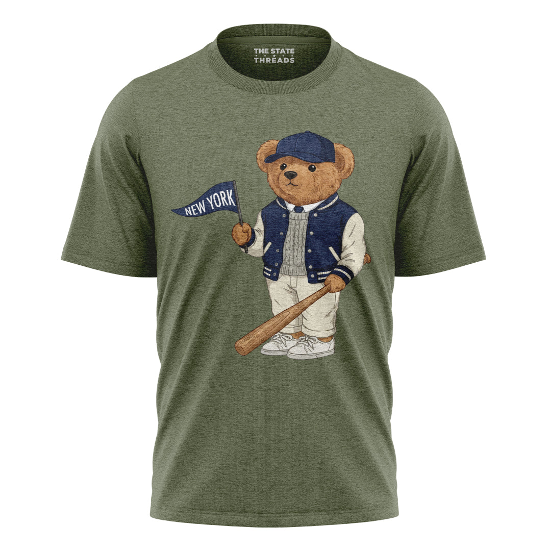 New York Baseball Bear Shirt
