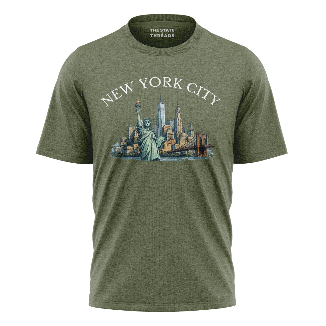 New York City Landmarks Vintage Souvenir Shirt