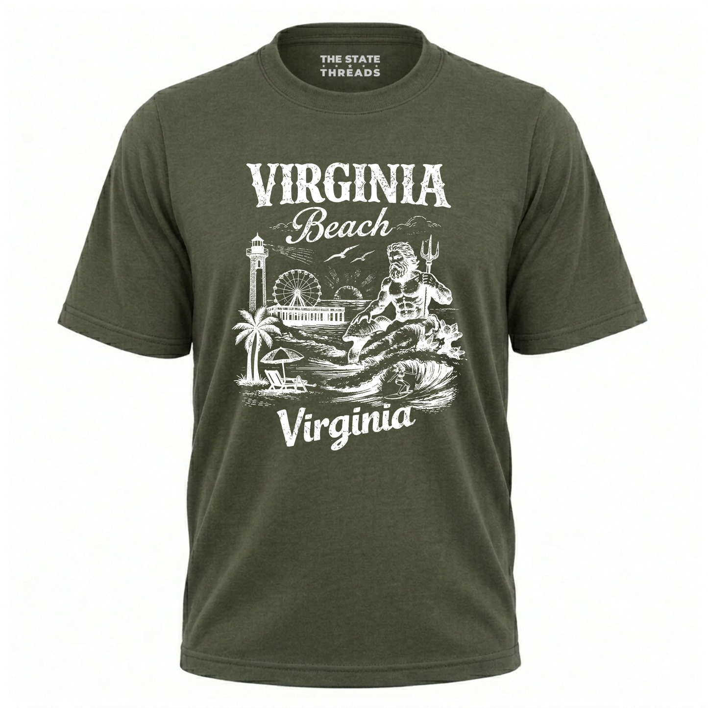 Virginia Beach Coastal Boardwalk Vintage Shirt