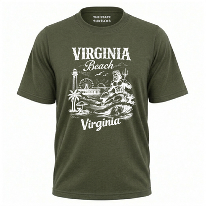Virginia Beach Coastal Boardwalk Vintage Shirt